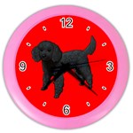 Black Poodle Dog Gifts BR Color Wall Clock
