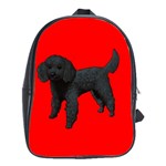 Black Poodle Dog Gifts BR School Bag (Large)