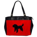 Black Poodle Dog Gifts BR Oversize Office Handbag (One Side)