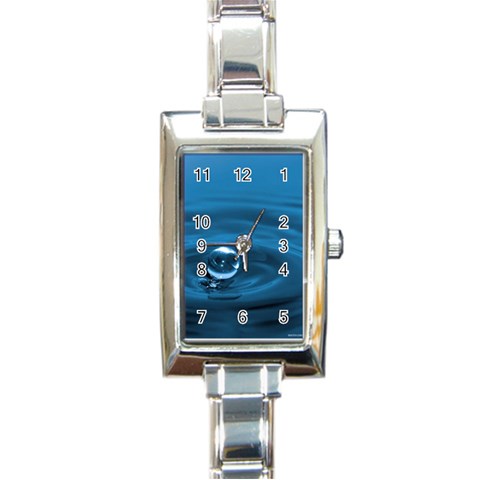 Water Drop Rectangular Italian Charm Watch from mytees Front