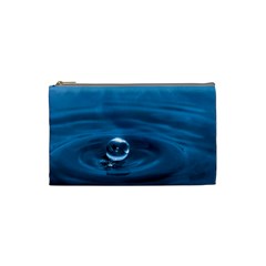 Water Drop Cosmetic Bag (Small) from mytees Front