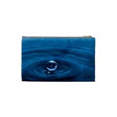 Water Drop Cosmetic Bag (Small) from mytees Back