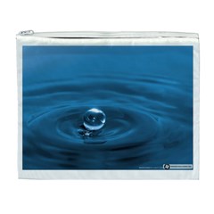 Water Drop Cosmetic Bag (XL) from mytees Front