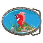 Red Happy Fish Belt Buckle