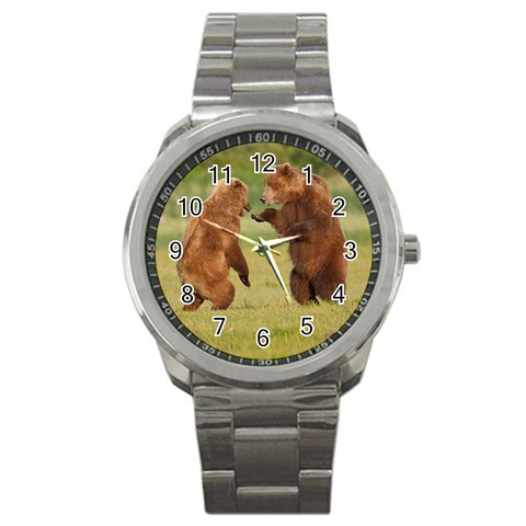 bear4 Sport Metal Watch from mytees Front