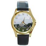 CAPITAL Round Gold Metal Watch