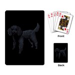Black Poodle Dog Playing Cards Single Design