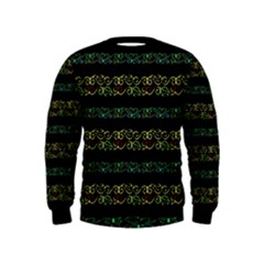 Modern Lace Stripe Pattern Kid s Sweatshirt
