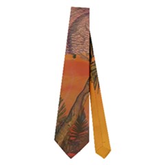Wonderful Sunset In  A Fantasy World Neckties (two Side) 
