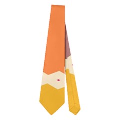 Rhombus And Retro Colors Stripes Pattern Necktie
