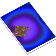 Into The Blue Fractal Large Memo Pads