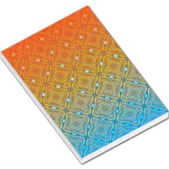 Ombre Fire And Water Pattern Large Memo Pads
