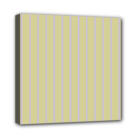 Summer Sand Color Lilac Stripes Mini Canvas 8  X 8 