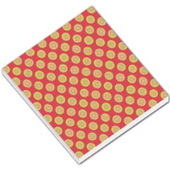 Mod Yellow Circles On Orange Small Memo Pads