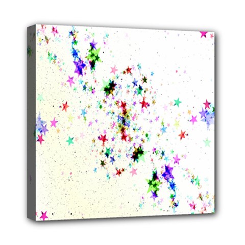 Star Structure Many Repetition Mini Canvas 8  X 8 