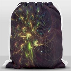 Fractal Flame Light Energy Drawstring Bag (large)