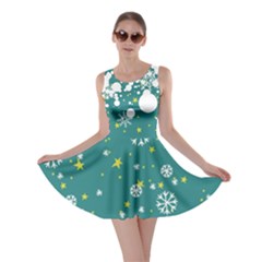 Let It Snow Turquoise Skater Dress