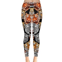Tiger In Dark Leggings 