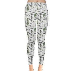 Green Twilight Fantasy Tricolor Pattern Leggings