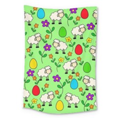 Easter Lamb Large Tapestry