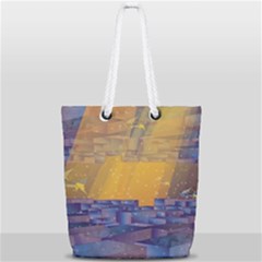 Up Down City Full Print Rope Handle Bag (small)