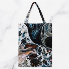 Abstract Flow River Black Classic Tote Bag