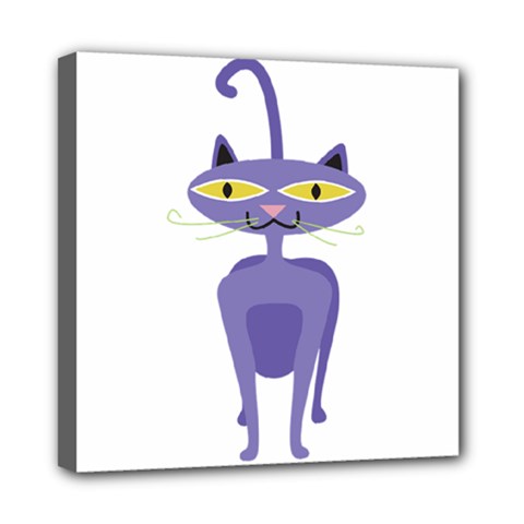 Cat Clipart Animal Cartoon Pet Mini Canvas 8  X 8 