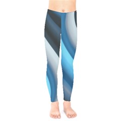 Abstract Pattern Lines Wave Kids  Legging