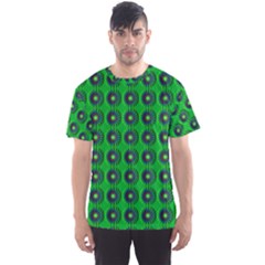 Texture Stucco Graphics Flower Men s Sports Mesh Tee