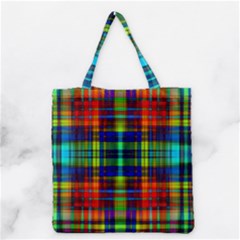 Plaid 6 Grocery Tote Bag