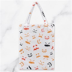 Pumpkin Faces Pattern Classic Tote Bag