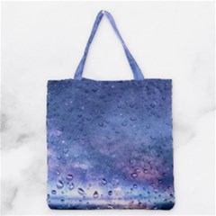 Gouttes D eau Galaxy Grocery Tote Bag