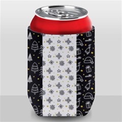 Black Golden Christmas Pattern Collection Can Holder