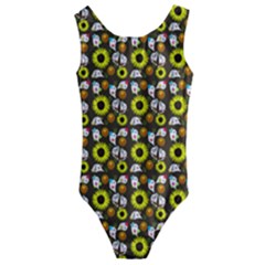 Hawaii Ghost Brown Kids  Cut-out Back One Piece Swimsuit