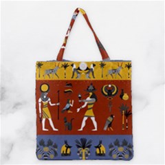 Ancient Egyptian Religion Seamless Pattern Grocery Tote Bag