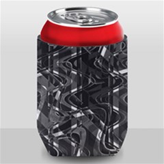 Black And White Intricate Geometric Print Can Holder