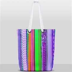 Fashion Belts Full Print Rope Handle Tote (small)