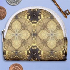 Black And Gold Horseshoe Style Canvas Pouch