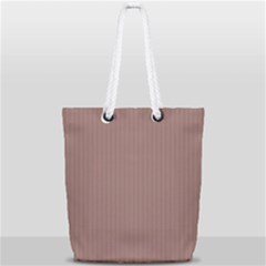 Burnished Brown - Full Print Rope Handle Tote (small)