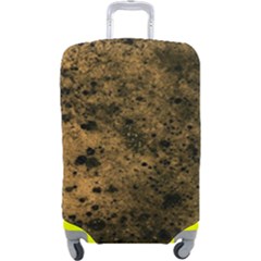 Orange Grunge Print Luggage Cover (large)