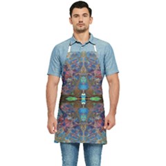 Abstract Marbling Painting Repeats Kitchen Apron