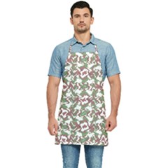 Multicolored Texture Print Pattern Kitchen Apron