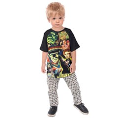 Classic Monster Movies Kids  Raglan Tee