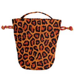 Leopard-print 3 Drawstring Bucket Bag