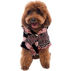 Abstrait Effet Formes Noir/rose Dog Coat