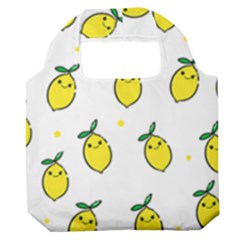 Pattern Lemon Texture Premium Foldable Grocery Recycle Bag