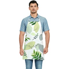 Leaves Foliage Pattern Abstract Kitchen Apron