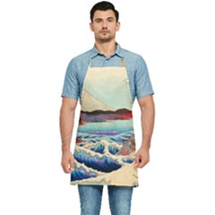 Wave Japanese Mount Fuji Kitchen Apron
