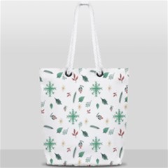 Christmass Theme Full Print Rope Handle Tote (small)