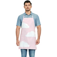Clouds Pink Pattern   Kitchen Apron